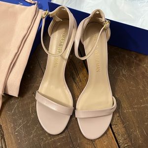 Never worn Stuart Weitzman nude heels- size 11 1/2